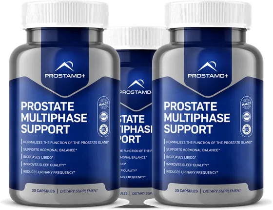 3 bottles of ProstaMD+ capsules